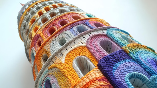 haftowany detal na tkaninie